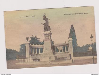Carte postale  Monument Enfants Rhône Lyon Parc Tête d'Or SIA N°8 69 1900