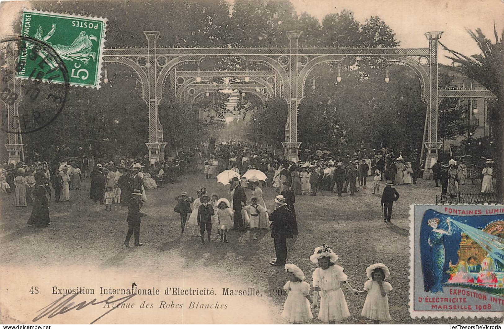 FRANCE - Marseille - exposition internationale électricité - avenue - CPA