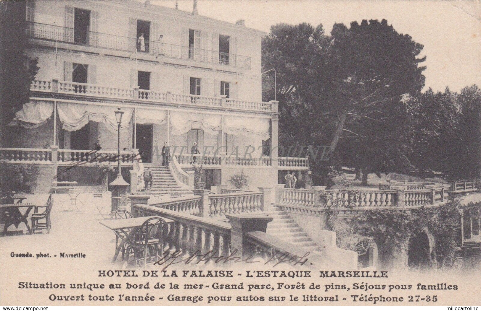 FRANCE - Marseille - Hotel de la Falaise - L'Estaque 1904