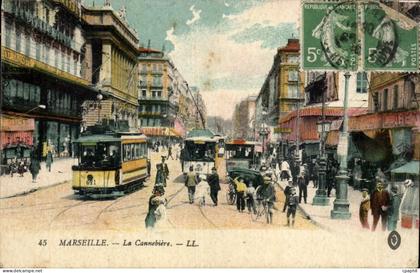 Marseille - La Cannebiere - CPA