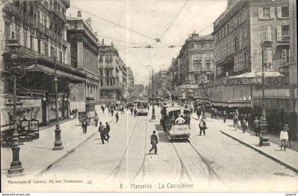 Marseille - La Cannebiere - tramway - Louit - CPA