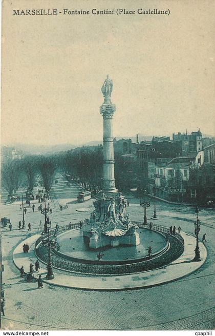 CPA Marseille Fontaine Cantini Place Castellane