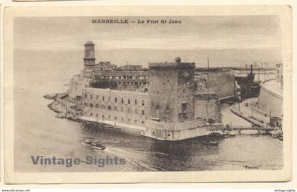 Marseille / France: Le Fort Saint Jean (Vintage PC 1938)