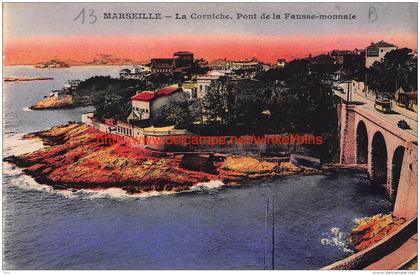 La Corniche. Pont de la Fausse-monnaie - Marseille