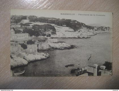 MARSEILLE Panorama de la Corniche Bouches-du-Rhone postcard FRANCE