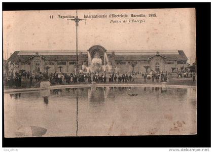 13 MARSEILLE Exposition Internationale d' Electricité 1908, Palais de l'Energie, ed Baudouin 11, 190?