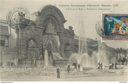 CPA FRANCE 13 " Marseille, exposition internationale d’électricité 1908 "