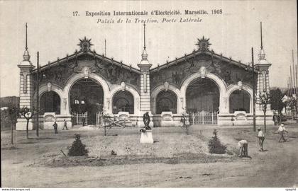 CPA Marseille Exposition internationale d electricite 1908 Palais de la Traction