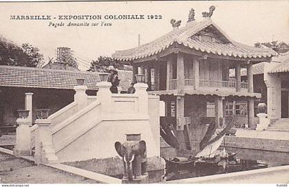 AK 216702 FRANCE - Marseille - Expoition Coloniale 1922 - Pagoda Annamite sur l'eau