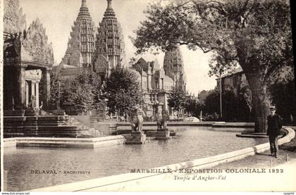 CPA Marseille Exposition Coloniale 1922 Temple d'Angkor Vat