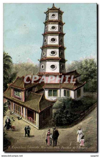 CPA Marseille Exposition coloniale Marseille 1906 Pavillon de l'Annam