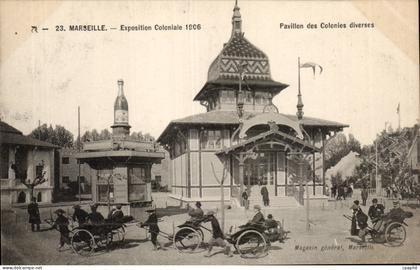 Marseille - Exposition Coloniale 1906 - Pavillon des Colonies diverses - CPA