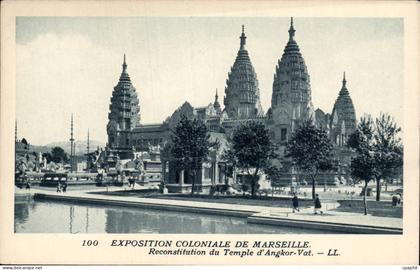 Marseille - Exposition Coloniale 1922 - Temple d'Angkor Vat CPA