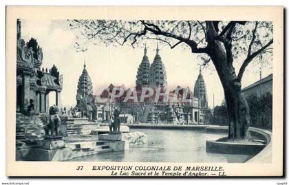 Marseille - Exposition Coloniale 1922 - Temple d'Angkor Vat CPA