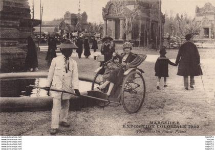 Marseille - Expositions Coloniales 1922 - Promenade pousse pousse