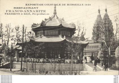 Marseille - Expositions Coloniales 1922 - Restaurant Franco Annamite