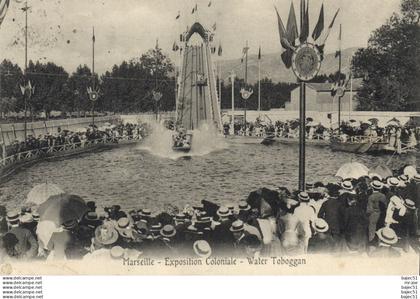 Marseille - Expositions Coloniales - Water Toboggan