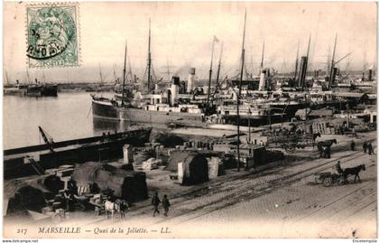 CPA Carte Postale  France  Marseille Quai  de la Joliette  1907 VM103214