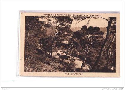 13 MARSEILLE St Loup, Maison de Retraite PLM, Cheminots, Vue d'Ensemble, ed Audry, 193?