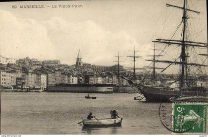 CPA Marseille le Vieux Port Bateau