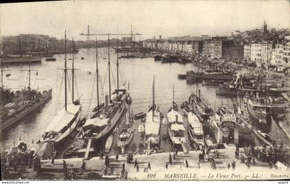 CPA Marseille Le Vieux Port Bateaux