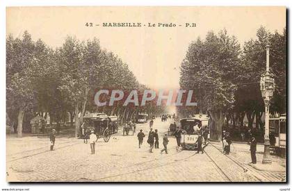 CPA Marseille Le Prado Tramway