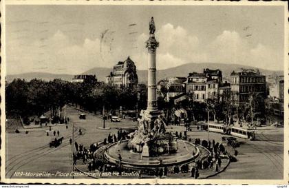 Marseille CPA Place Castellane Fontaine Cantini