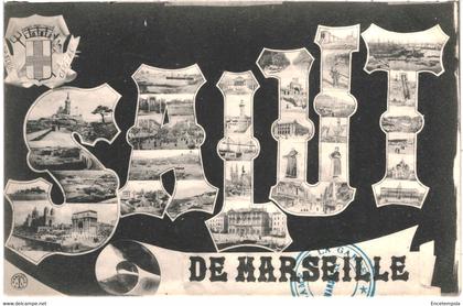 CPA- Carte postale  France-Marseille Salut de Marseille Multi vues    VM48266