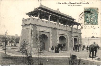 CPA Marseille Exposition coloniale 1906 Porte de l'annam
