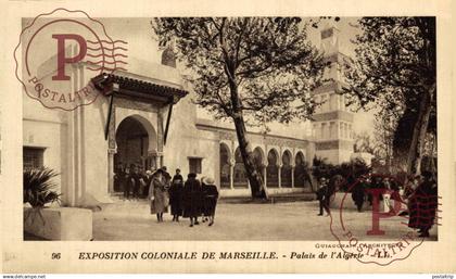 FRANCIA. FRANCE. 13 MARSEILLE, EXPOSITION COLONIALE, PALAIS DE L'ALGERIE