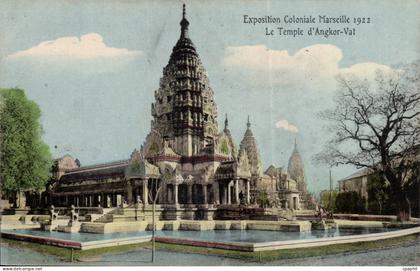 Marseille CPA Exposition coloniale 1922 Temple d'Angkor Vat