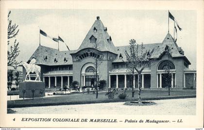 Marseille - Exposition Coloniale 1922 - Palais de Madagascar CPA