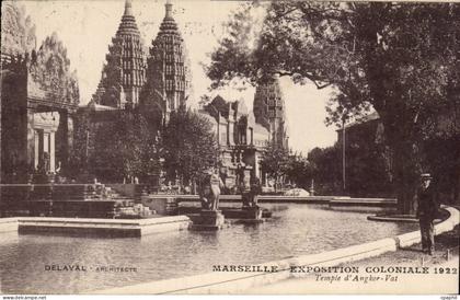 Marseille - Exposition Coloniale 1922 - Temple d'Angkor Vat CPA
