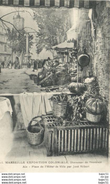 Marseille - Expositions Coloniales - Dioramas de Provence - place de l'hôtel de ville