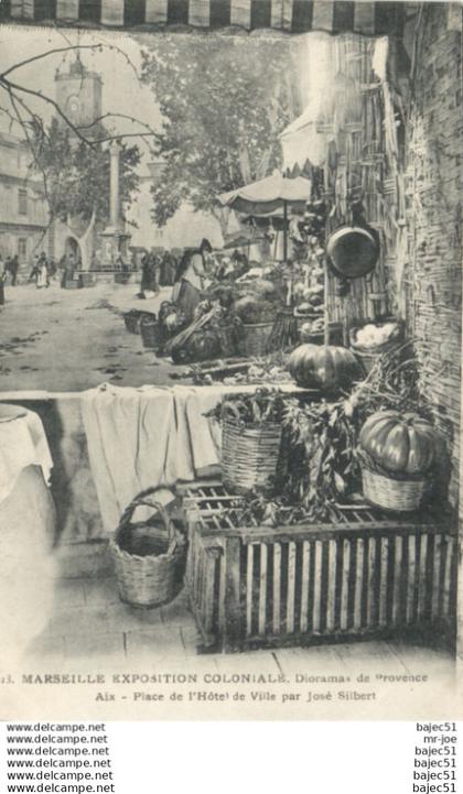 Marseille - Expositions Coloniales - Dioramas de Provence - place de l'hôtel de ville