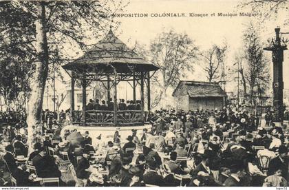 Marseille - Expositions Coloniales - Kiosque et musique Malgache