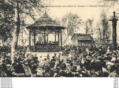 Marseille - Expositions Coloniales - Kiosque et musique Malgache