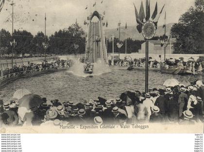 Marseille - Expositions Coloniales - Water Toboggan