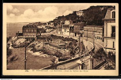CPA Marseille, La Corniche, Anse du Vallon de l`Ortol