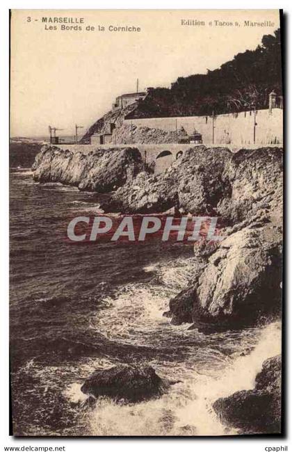 CPA Marseille Les Bords de la Corniche