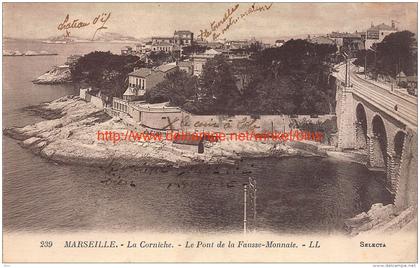 La Corniche, le Pont de la Fausse-Monnaie - Marseille