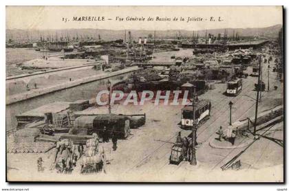 Marseille CPA Vue generale des bassins de la Joliette