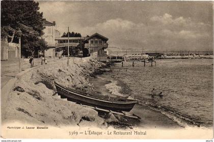 CPA MARSEILLE - L'ESTAQUE Le Restaurant Mistral (986327)