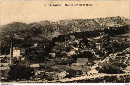 CPA MARSEILLE - L'ESTAQUE Quartiers Piche et Riaux (986422)