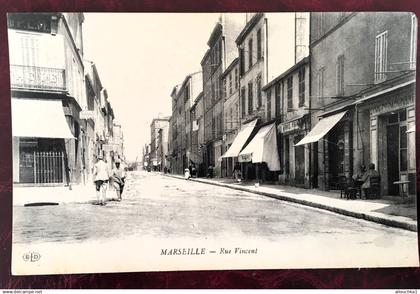 Rare Marseille Rue Vincent Saint Barnabé, Saint Julien, Montolivet [13] B-d-R Carte Postale-CPA