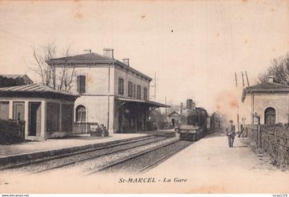 13 / MARSEILLE / SAINT MARCEL / LA GARE / LOCOMOTIVE /