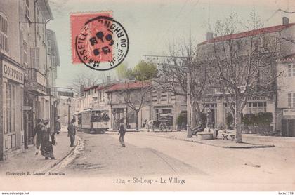 13 / MARSEILLE / SAINT LOUP / LE VILLAGE / TRES JOLIE CARTE COLORISEE / LACOUR 1224