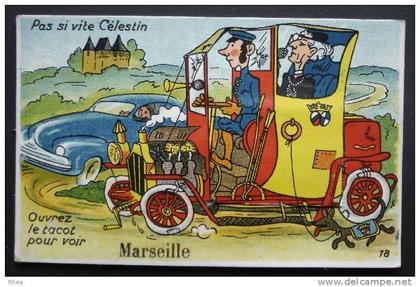 13 Marseille fantaisie marseille multi vue depliant tacot    D13D  C13055C RH027434