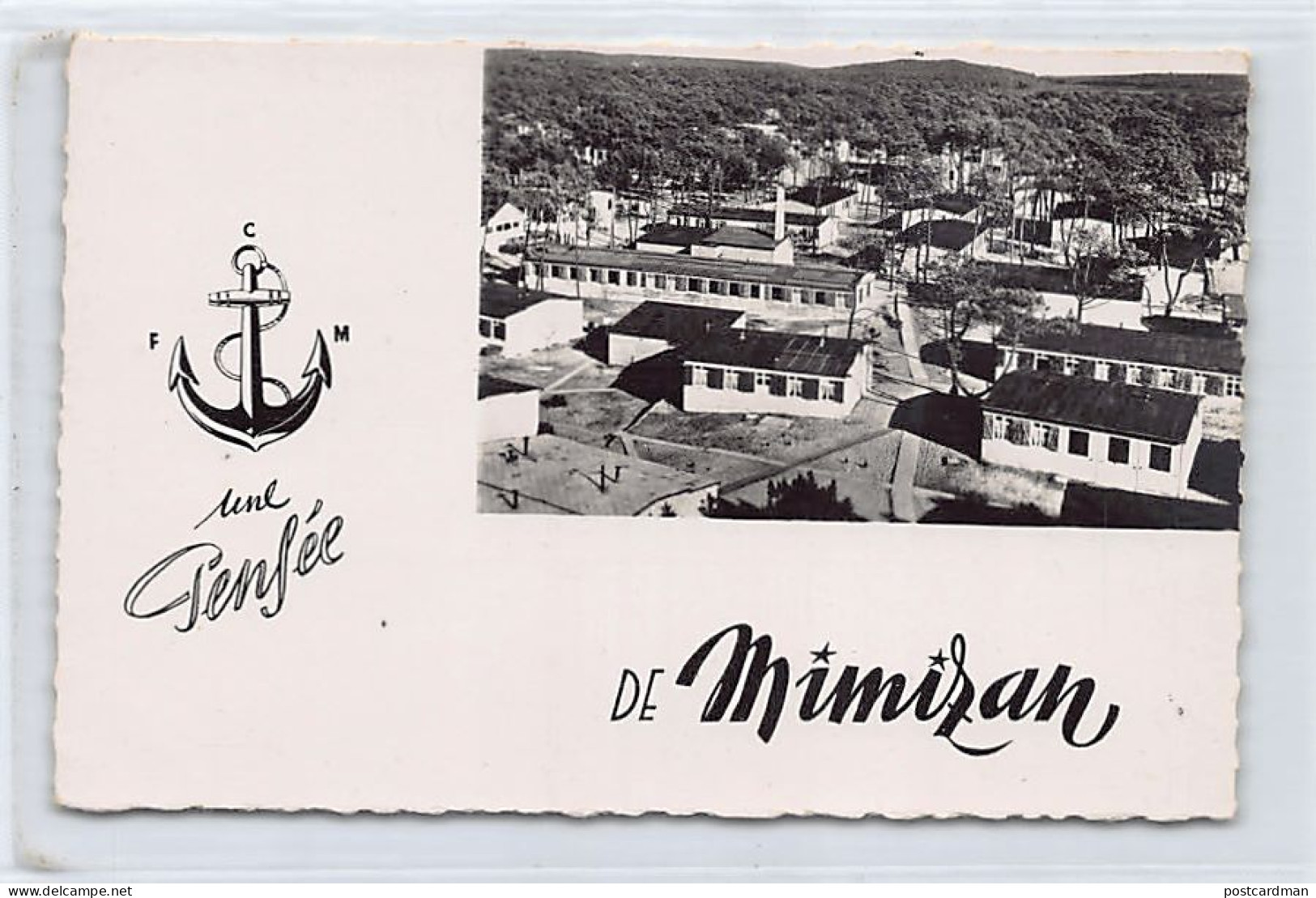 France - MIMIZAN (40) 1950 vue générale Photo G. Doumax