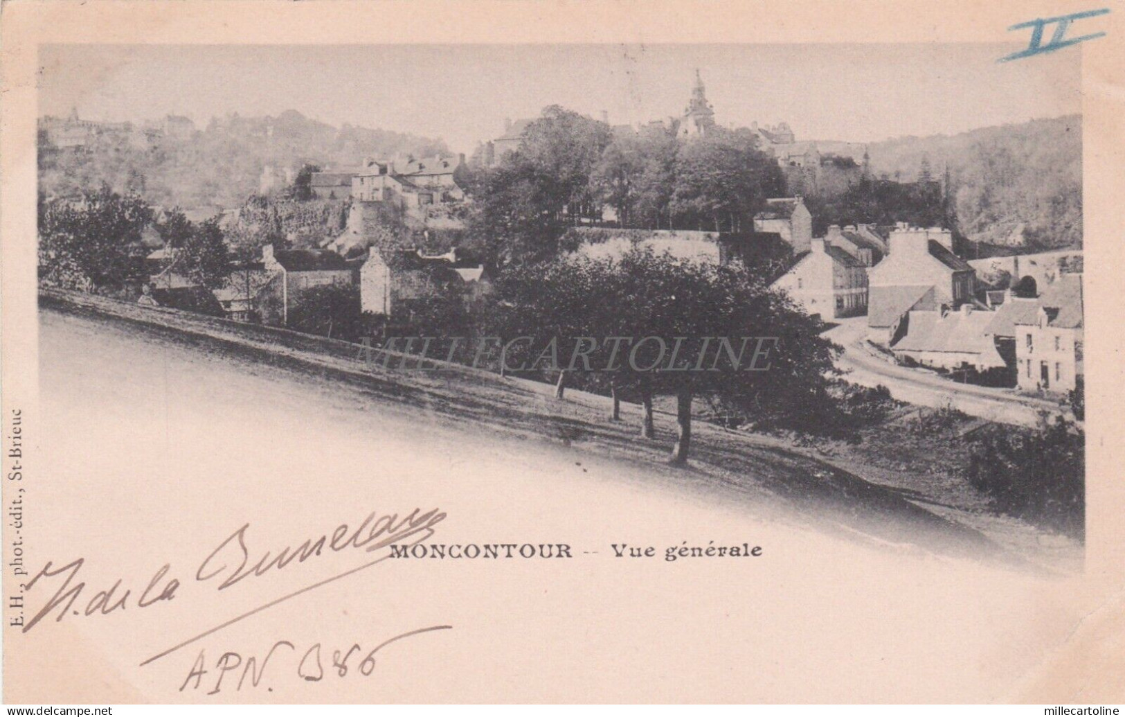 FRANCE - Moncontour - Vue generale 1900